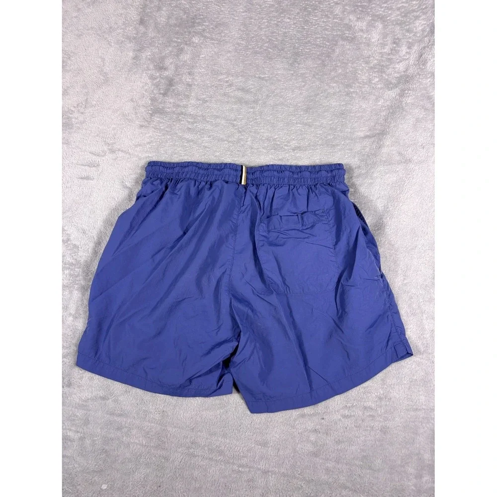 Boss Swim Trunks S Blue Mens Drawstring Elastic Waist